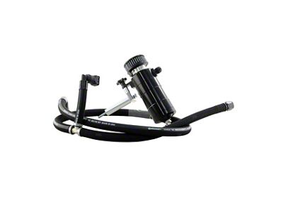 UPR Products Billet Plug N Play Breather Tank; Satin (15-23 Mustang GT)