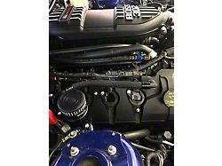 UPR Products Billet Plug N Play Dual Breather Tank; Black (11-14 Mustang GT)