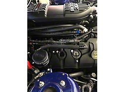 UPR Products Billet Plug N Play Dual Breather Tank; Satin (11-14 Mustang GT)