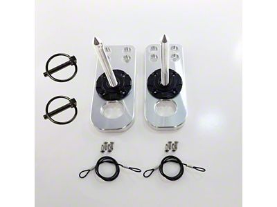 UPR Products Billet Radiator Hold Down Mount; Polished (15-25 Mustang, Excluding GT350 & GT500)