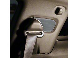 UPR Products Billet Seat Belt Anchor Covers; Satin (05-09 Mustang)