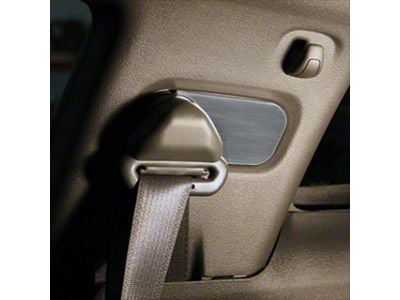 UPR Products Billet Seat Belt Anchor Covers; Satin (05-09 Mustang)