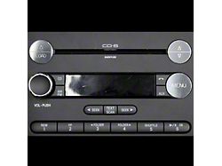 UPR Products Billet Shaker Radio Button Covers; Satin (05-09 Mustang)