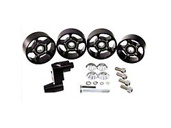UPR Products Billet Snub Idler Bracket Pulley Kit; 4-Piece (03-04 Mustang Cobra)