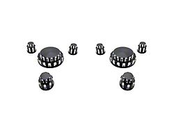UPR Products Billet Strut Tower Cap Covers; Satin (15-25 Mustang)