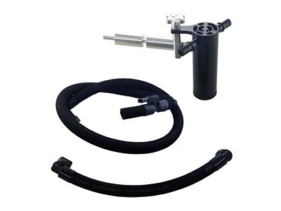 UPR Products Clean Side Oil Catch Can; Satin (15-23 Mustang EcoBoost)