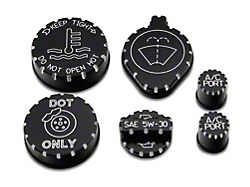 UPR Products Coyote Engine Cap Covers; Black (18-25 Mustang GT)