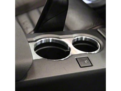 UPR Products Cup Holder Bezel; Black (05-09 Mustang)