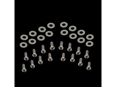 Fender Washer Hardware Kit; Stainless Steel (94-04 Mustang)