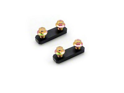 UPR Products K-Member Rear Retaining Nut Plates; Steel (79-04 Mustang)