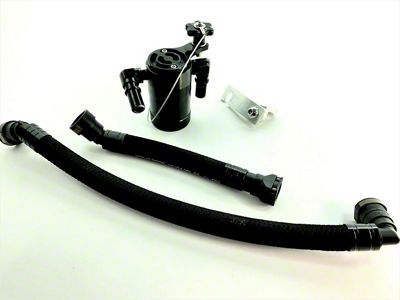 UPR Products Plug N Play Oil Catch Can; Black (20-22 Mustang GT500 w/ Whipple Supercharger)