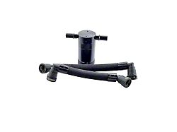 UPR Products Plug N Play SC Oil Catch Can; Black (18-23 Mustang GT)