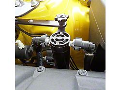 Plug N Play SC Oil Catch Can; Satin (15-23 Mustang EcoBoost)