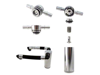 UPR Products Plug N Play SC Oil Catch Can; Satin (15-17 Mustang GT)