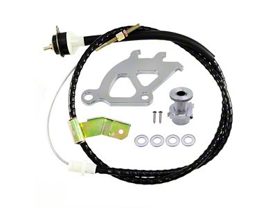 UPR Products Quadrant Clutch Cable and Micro Click Firewall Adjuster Kit (96-04 Mustang)