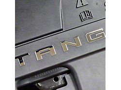 UPR Products Radiator Cover Insert Letters; Black Chrome (24-25 Mustang)