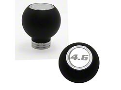 UPR Products Round Composite Shift Knob with 4.6 Logo; Polished (05-10 Mustang GT)