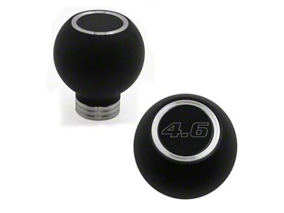 UPR Products Round Composite Shift Knob with 4.6 Logo; Satin (05-10 Mustang GT)