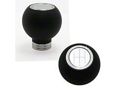 UPR Products Round Composite Shift Knob with 5-Speed Logo; Polished (05-10 Mustang GT, V6)