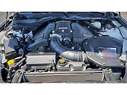 UPR Products Single Valve Plug N Play Oil Catch Can; Black (18-23 Mustang GT w/ Roush Supercharger)
