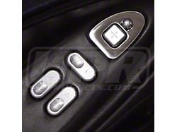UPR Products Stainless Steel Mirror Control Trim Bezel; Brushed (94-04 Mustang)