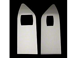 UPR Products Stainless Steel Window Switch Plates; Brushed (05-09 Mustang Coupe)
