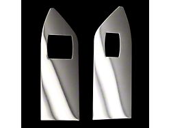 UPR Products Stainless Steel Window Switch Plates; Polished (05-09 Mustang Coupe)