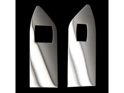 UPR Products Stainless Steel Window Switch Plates; Polished (05-09 Mustang Coupe)