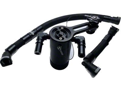 UPR Products Whipple Supercharged Plug N Play Oil Catch Can; Black (24-25 Mustang GT, Dark Horse)