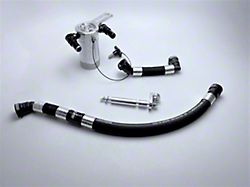 Whipple Supercharged Plug N Play Oil Catch Can; Satin (24-26 Mustang GT, Dark Horse)