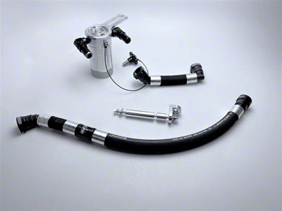 UPR Products Whipple Supercharged Plug N Play Oil Catch Can; Satin (24-25 Mustang GT, Dark Horse)
