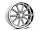 US Mag Rambler Matte Gunmetal Machined Wheel; Rear Only; 20x10.5 (06-10 RWD Charger)