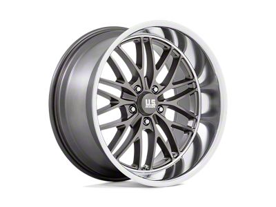 US Mag Cruz Anthracite with Diamond Cut Lip Wheel; Rear Only; 20x10; 6mm Offset (93-02 Camaro)