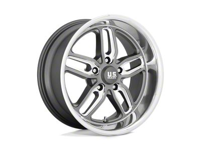 US Mag Cten Matte Gunmetal Milled Wheel; 20x8.5; 7mm Offset (93-02 Camaro)
