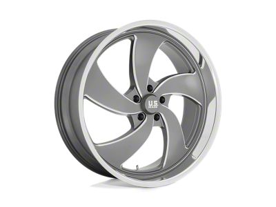 US Mag Desperado Anthracite Milled with Diamond Cut Lip Wheel; Right Directional; 24x9; 1mm Offset (93-02 Camaro)