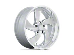 US Mag Desperado Silver Brushed Face with Milled Diamond Cut Wheel; Left Directional; 20x8; 1mm Offset (93-02 Camaro)