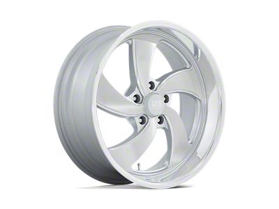 US Mag Desperado Silver Brushed Face with Milled Diamond Cut Wheel; Right Directional; 20x8; 1mm Offset (93-02 Camaro)