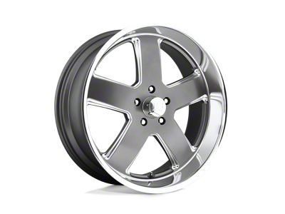 US Mag Hustler Matte Gunmetal Wheel; 20x8; 1mm Offset (93-02 Camaro)