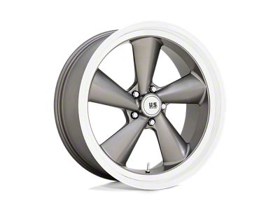 US Mag TS Anthracite with Diamond Cut Lip Wheel; Right Directional; 22x9; 15mm Offset (93-02 Camaro)