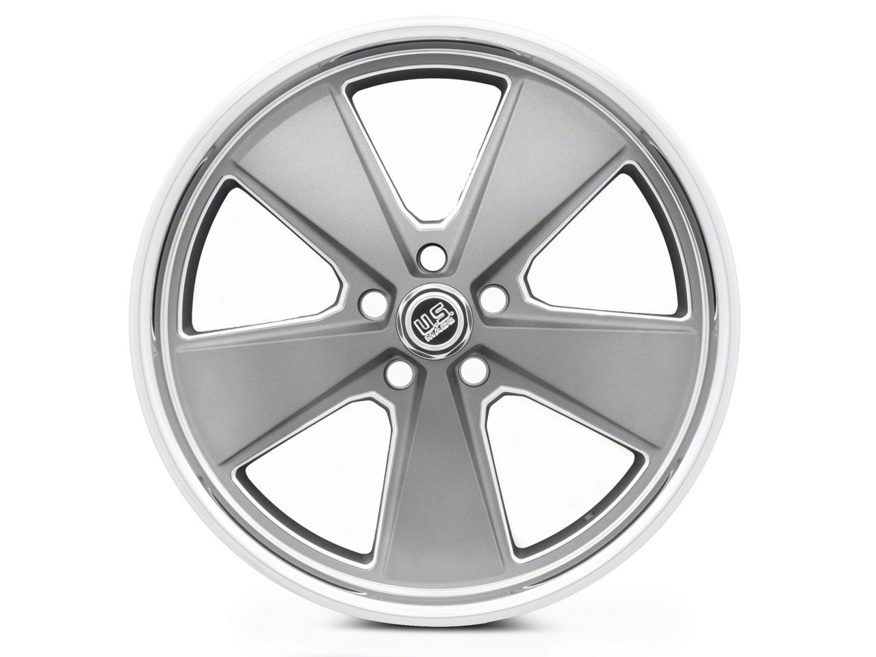 US Mag Challenger Roadster Matte Gunmetal Machined Wheel