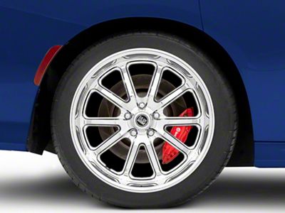 US Mag Rambler Chrome Wheel; Rear Only; 20x10.5; 20mm Offset (11-23 RWD Charger, Excluding Widebody)