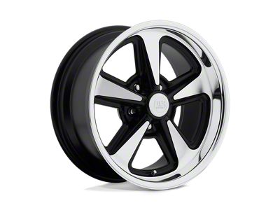 US Mag Bandit Matte Black Machined Wheel; 18x8; 1mm Offset (24-25 Mustang)