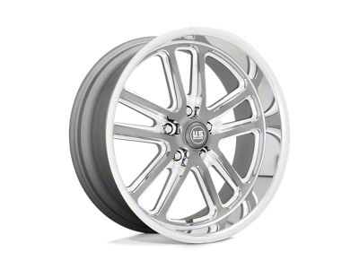 US Mag Bullet Textured Gunmetal with Milled Edges Wheel; 18x9.5; 1mm Offset (24-25 Mustang)