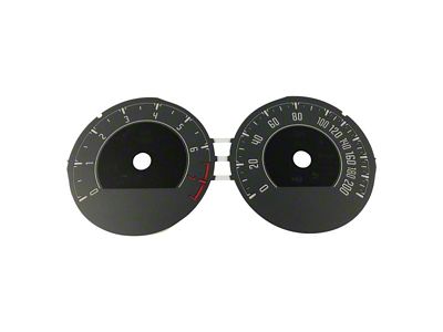 US Speedo Daytona Edition Gauge Face; MPH; White Face/Grey Graphics (16-18 Camaro LS, LT)