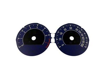 US Speedo Daytona Edition Gauge Face; MPH; White Face/Purple Graphics (16-18 Camaro LS, LT)