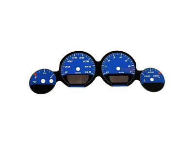 US Speedo Daytona Edition Gauge Face; 140 MPH; Blue (08-09 Challenger)