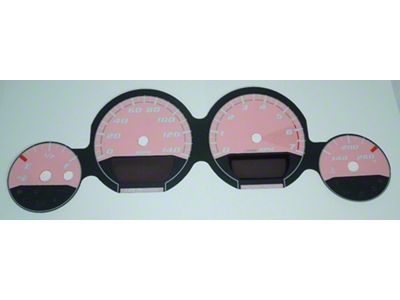 US Speedo Daytona Edition Gauge Face; 140 MPH; Pink (08-09 Challenger)