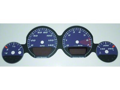 US Speedo Daytona Edition Gauge Face; 140 MPH; Purple (08-09 Challenger)
