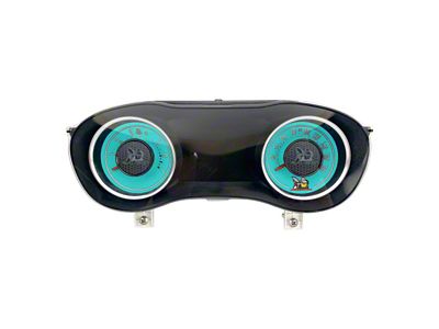 US Speedo Daytona Edition Gauge Face with Scat Pack Logo; MPH; Teal (15-23 Challenger Scat Pack)