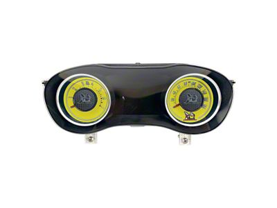 US Speedo Daytona Edition Gauge Face with Scat Pack Logo; MPH; Yellow (15-23 Challenger Scat Pack)